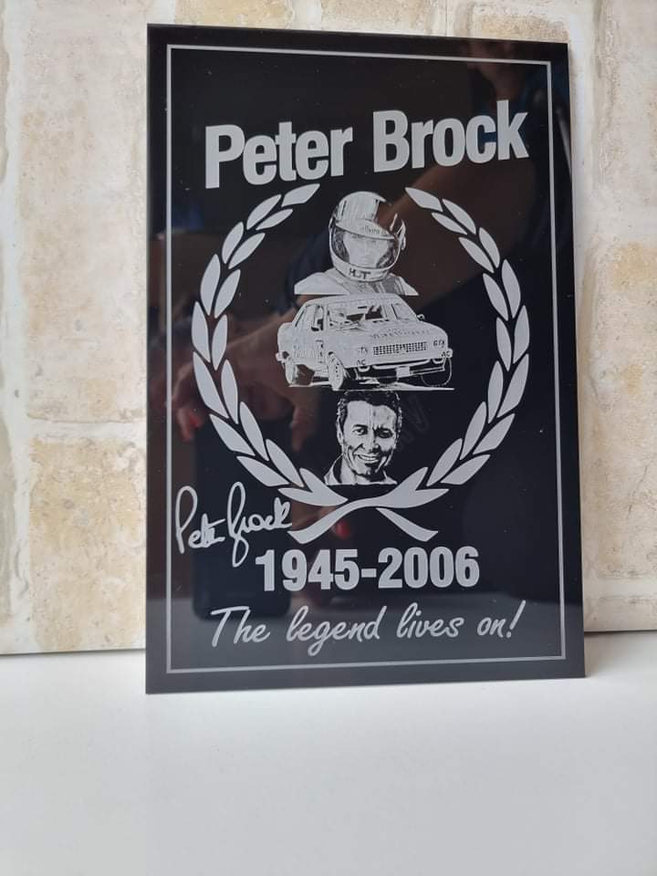 Peter Brock Tribute Sign