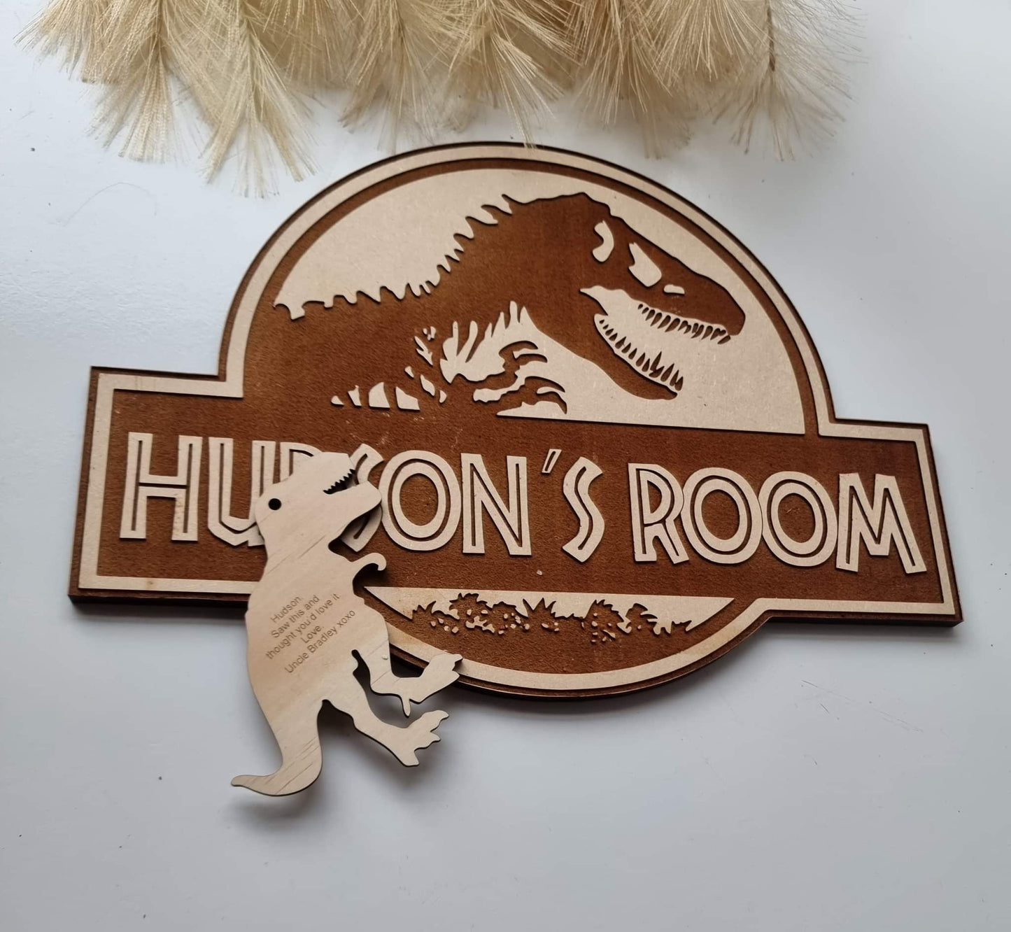 Jurassic World Door Sign