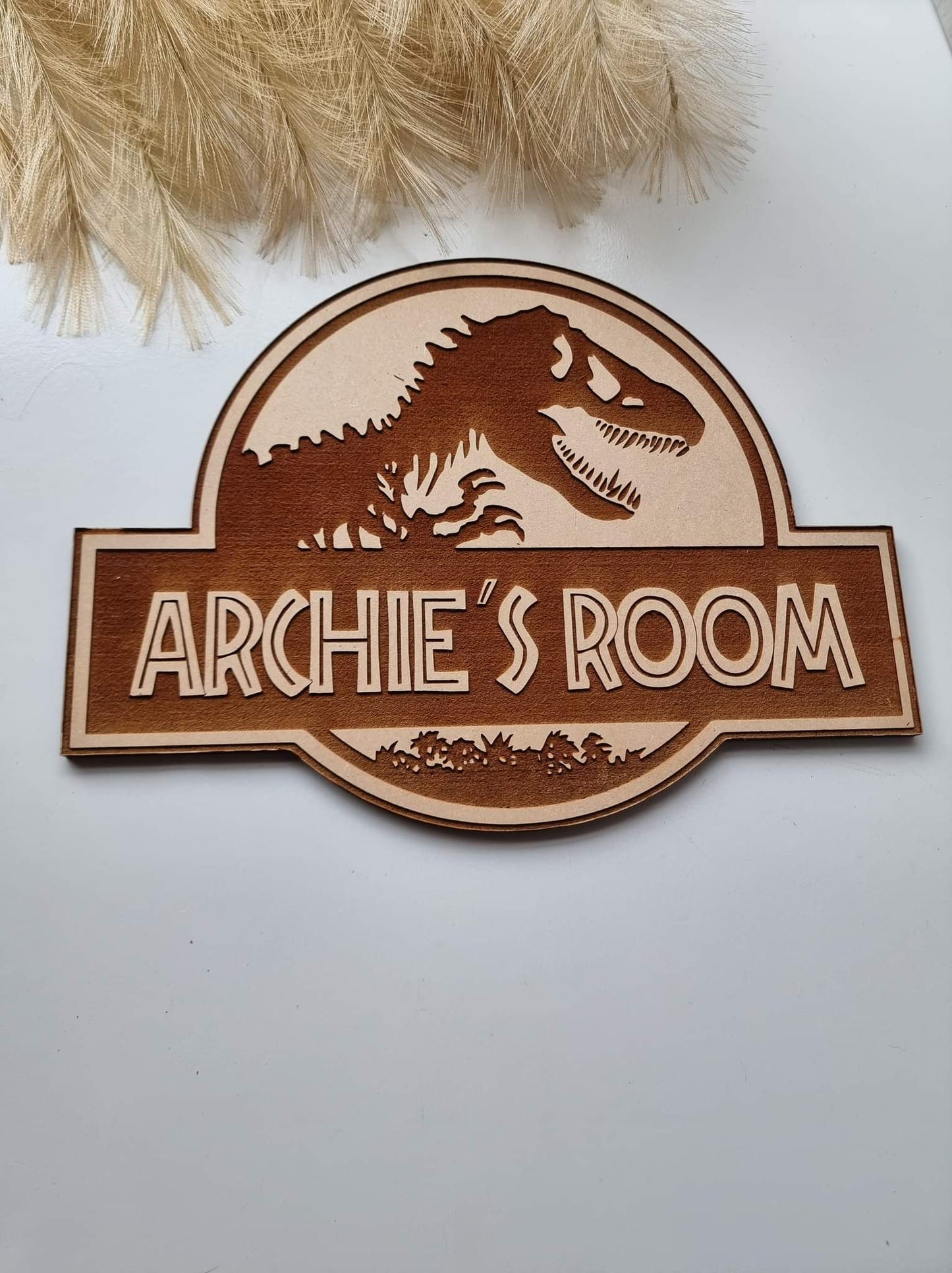 Jurassic World Door Sign