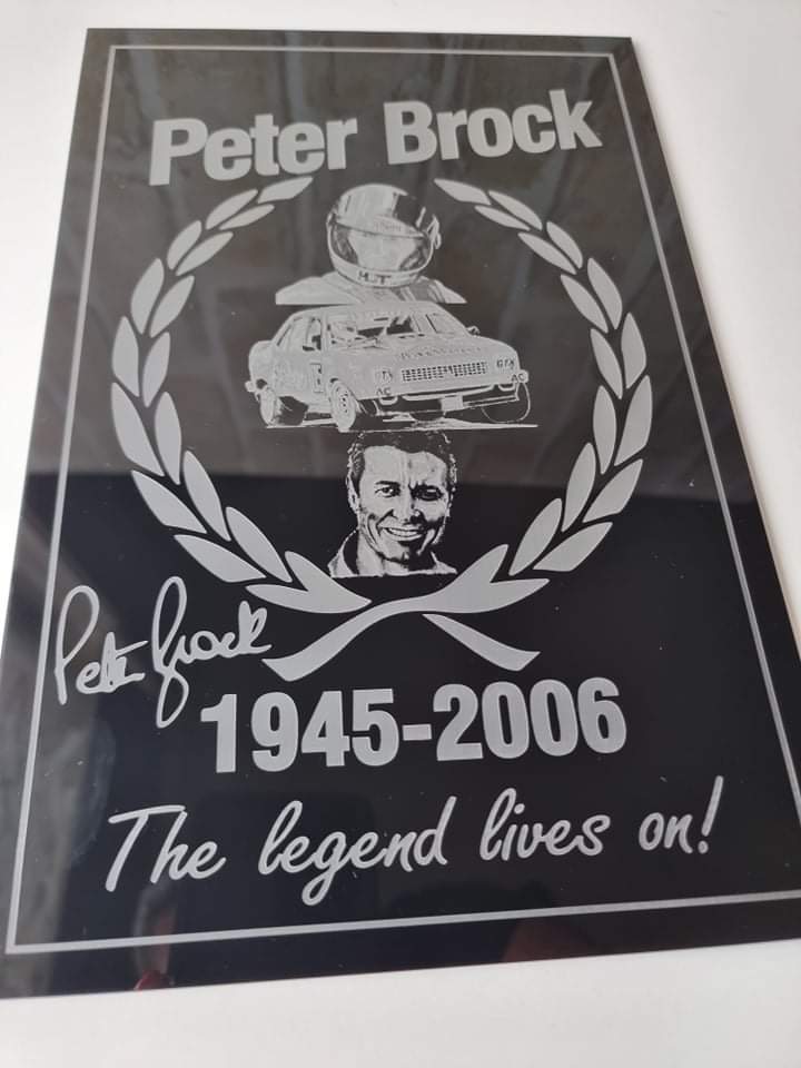 Peter Brock Tribute Sign