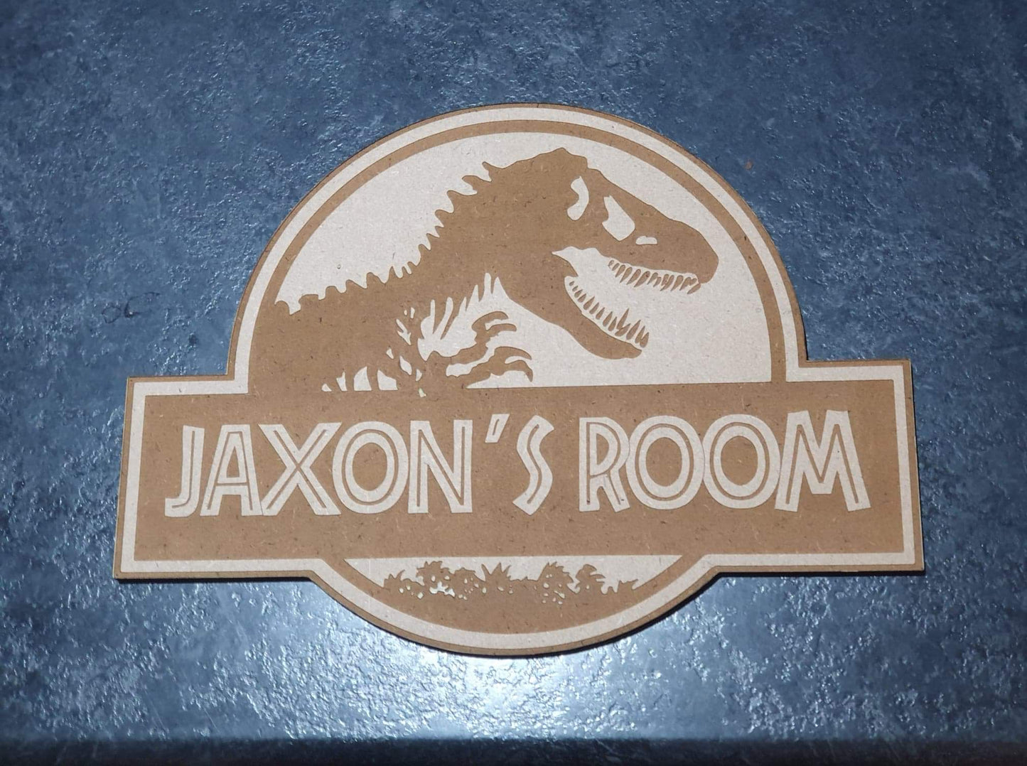 Jurassic World Door Sign