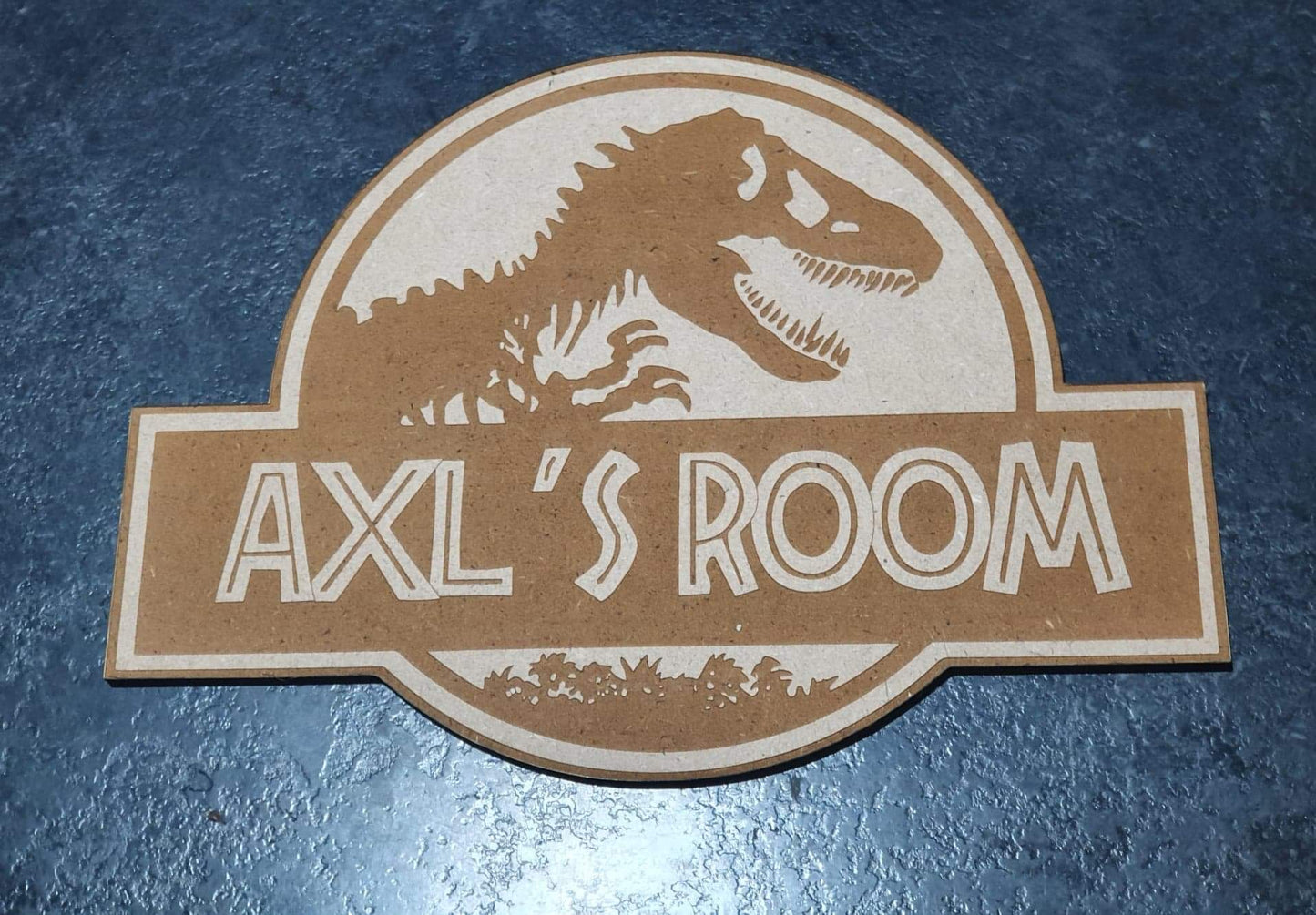 Jurassic World Door Sign